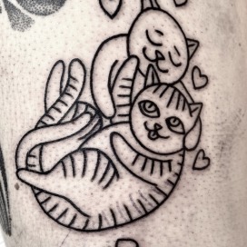 Katzen tattoo 3 - Mathi