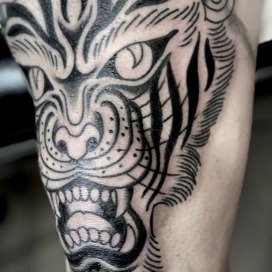 Old school tiger tattoo - Mathi