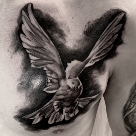 Realistic dove tattoo - Mathi