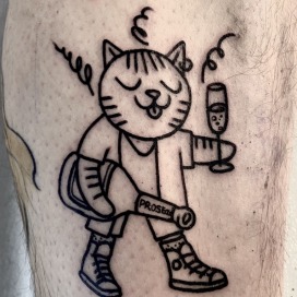 Katzen tattoo 2 - Mathi