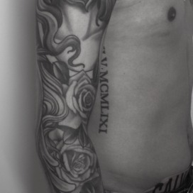 Jesus und rosen bild 1 sleeve - Mathi